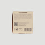 Retro del packaging del detergente viso solido Netu di Insula - Natural Body Care con lista ingredienti e codice a barre
